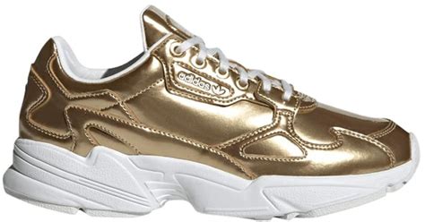 adidas falcon gold met|The Popular adidas Falcon Appears In Metallic Gold.